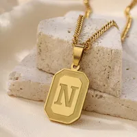 IG Style Letter 304 Stainless Steel Women's Pendant Necklace sku image 12