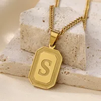 IG Style Letter 304 Stainless Steel Women's Pendant Necklace sku image 16