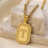 IG Style Letter 304 Stainless Steel Women's Pendant Necklace sku image 17