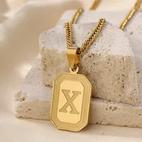 IG Style Letter 304 Stainless Steel Women's Pendant Necklace sku image 21