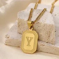 IG Style Letter 304 Stainless Steel Women's Pendant Necklace sku image 22