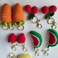 1 Piece Simple Style Fruit Yarn Bag Pendant Keychain main image 2