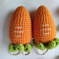 1 Piece Simple Style Fruit Yarn Bag Pendant Keychain sku image 5
