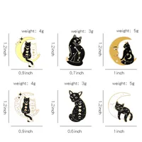 Cartoon Style Cat Alloy Plating Unisex Brooches main image 7