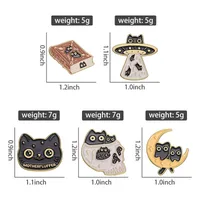 Cartoon Style Cat Alloy Plating Unisex Brooches main image 9