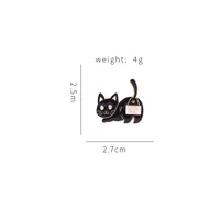 Cartoon Style Cat Alloy Plating Unisex Brooches sku image 7
