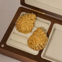 1 Pair Marine Style Beach Conch 304 Stainless Steel 18K Gold Plated Ear Studs main image 8
