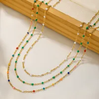 Casual Bohemian Geometric 304 Stainless Steel 18K Gold Plated Women's Necklace main image 4