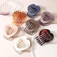 Women's Simple Style Solid Color Plastic Stoving Varnish Hair Claws main image 4