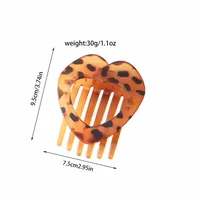 Women's Simple Style Solid Color Plastic Stoving Varnish Hair Claws main image 5