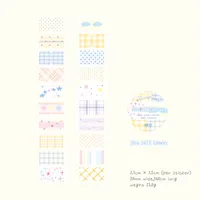 Cartoon School Paper Cartoon Style Cute Sweet Adhesive Tape sku image 3