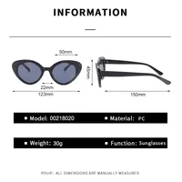 IG Style Streetwear Sunglasses Pc Cat Eye Full Frame Glasses main image 10