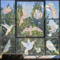 Casual Leaves Bird PVC Window Stickers Wall Art main image 1