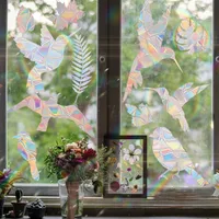Casual Leaves Bird PVC Window Stickers Wall Art main image 2