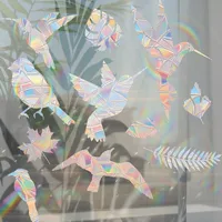 Casual Leaves Bird PVC Window Stickers Wall Art main image 3