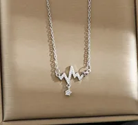 Elegant Four Leaf Clover Heart Shape Butterfly Titanium Steel Copper Plating Zircon Women's Pendant Necklace sku image 27