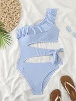 Women's Sexy Stripe 1 Piece One Piece Swimwear sku image 1
