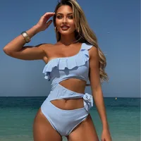 Women's Sexy Stripe 1 Piece One Piece Swimwear main image 1