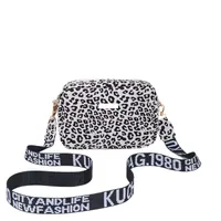 Women's Small Pu Leather Leopard Streetwear Square Zipper Square Bag main image 3