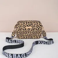 Women's Small Pu Leather Leopard Streetwear Square Zipper Square Bag main image 5