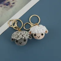 1 Piece Cute Sheep Yarn Unisex Bag Pendant Keychain main image 1