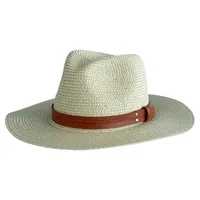 Unisex Retro Hawaiian Tropical Solid Color Flat Eaves Straw Hat main image 6