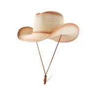 Unisex Hawaiian Tropical Geometric Curved Eaves Straw Hat sku image 4