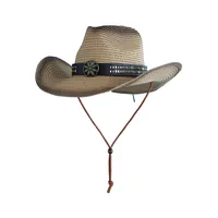 Unisex Hawaiian Tropical Geometric Curved Eaves Straw Hat sku image 6