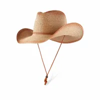 Unisex Hawaiian Tropical Geometric Curved Eaves Straw Hat sku image 1