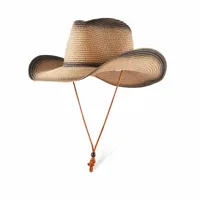 Unisex Hawaiian Tropical Geometric Curved Eaves Straw Hat sku image 3