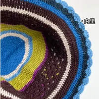 Women's Casual Sweet Color Block Curved Eaves Wool Cap main image 2