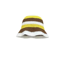 Women's Casual Sweet Color Block Curved Eaves Wool Cap sku image 4