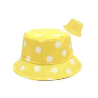 Women's Cute Vacation Flower Curved Eaves Bucket Hat sku image 1