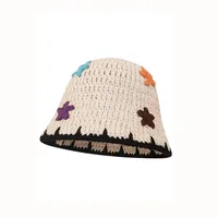 Women's Casual Sweet Color Block Curved Eaves Wool Cap sku image 5
