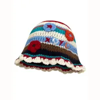 Women's Casual Sweet Color Block Curved Eaves Wool Cap sku image 23