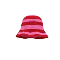 Women's Casual Sweet Color Block Curved Eaves Wool Cap sku image 7