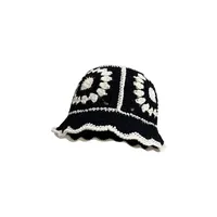 Women's Casual Sweet Color Block Curved Eaves Wool Cap sku image 2