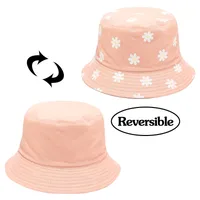 Women's Cute Vacation Flower Curved Eaves Bucket Hat main image 3