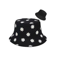 Women's Cute Vacation Flower Curved Eaves Bucket Hat sku image 2