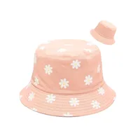 Women's Cute Vacation Flower Curved Eaves Bucket Hat sku image 3