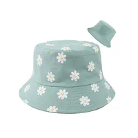 Women's Cute Vacation Flower Curved Eaves Bucket Hat sku image 5