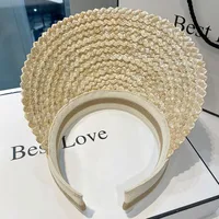 Women's Casual Solid Color Curved Eaves Sun Hat main image 2