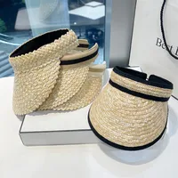 Women's Casual Solid Color Curved Eaves Sun Hat main image 3