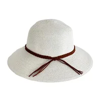 Unisex Hawaiian Tropical Solid Color Big Eaves Straw Hat sku image 4