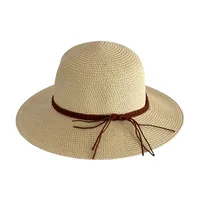 Unisex Hawaiian Tropical Solid Color Big Eaves Straw Hat sku image 2