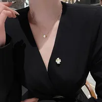 Simple Style Cat Flower Bow Knot Alloy Plating Women's Collar Pin main image 2