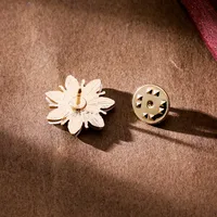 Simple Style Cat Flower Bow Knot Alloy Plating Women's Collar Pin main image 3