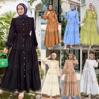 Women's Adults Color Block Lace Stringy Selvedge Abaya main image 1