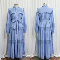 Women's Adults Color Block Lace Stringy Selvedge Abaya sku image 10