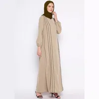 Women's Adults Lines Contrast Binding Abaya main image 4
